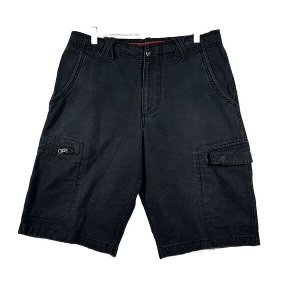 Vintage‎ Y2K Air Jordan Black Cargo Shorts Embroidered Logo Men's Size 32